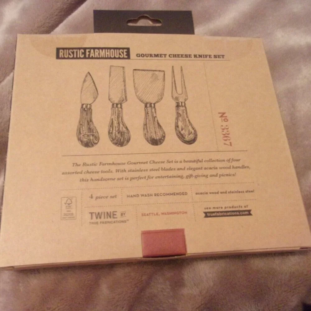 Gourmet Cheese Knives Set - Rustic Elegance l (4) - Twine Rustic Farmhouse New
